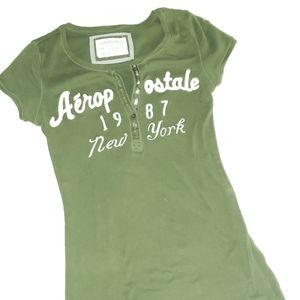 Aeropostale medium green shirt